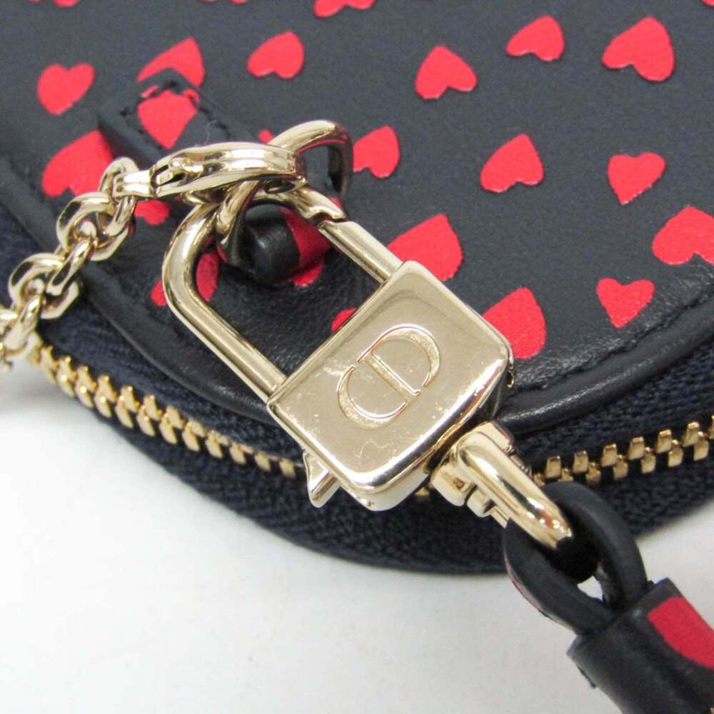 CHRISTIAN DIOR Red Leather Shoulder Bag - Picture 9 of 11